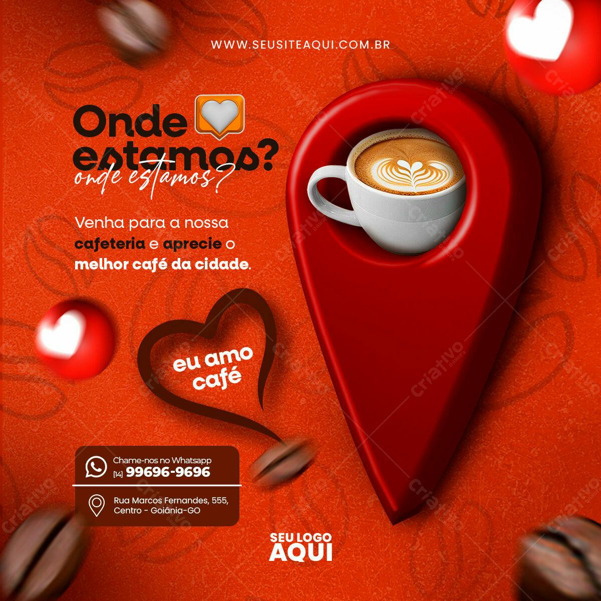 Flyer para Cafeteria PSD Editável