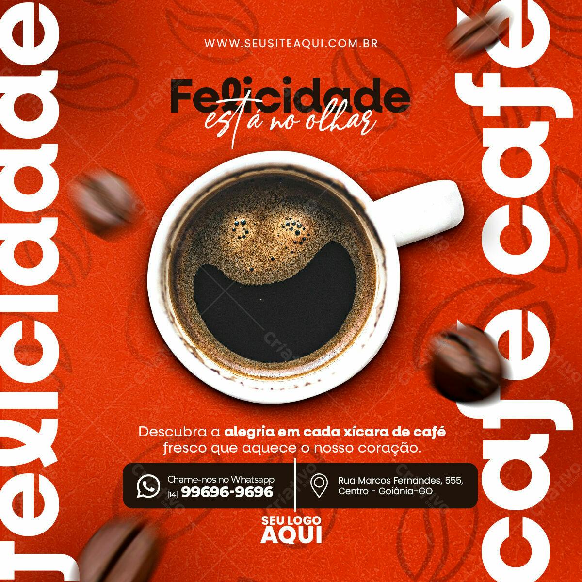 Post para Cafeteria PSD Editável