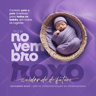 Novembro roxo mês de conscientização da prematuridade 10