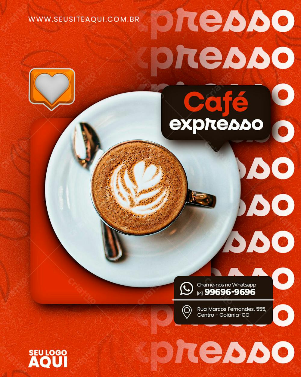 FEED | CAFETERIA | CAFÉ | SOCIAL MEDIA | PSD EDITÁVEL