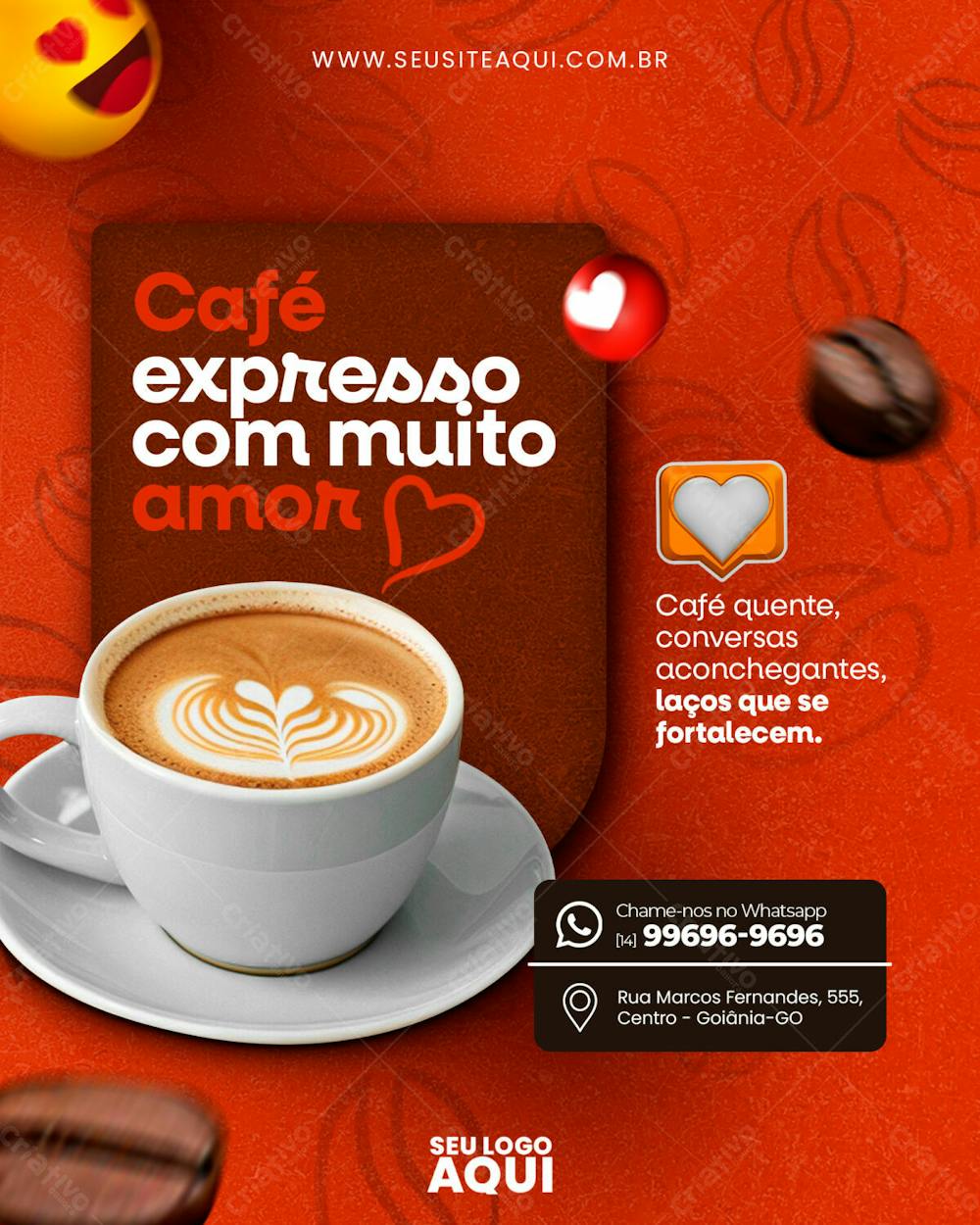 FEED | CAFETERIA | CAFÉ | SOCIAL MEDIA | PSD EDITÁVEL