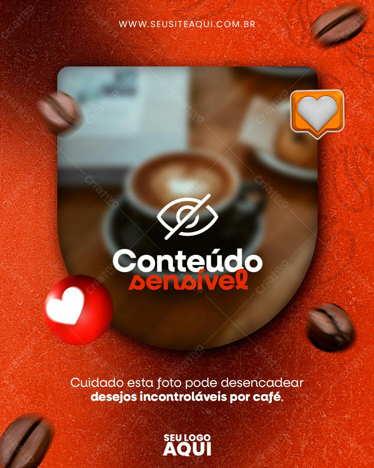 Postagem Instagram Café PSD Editável