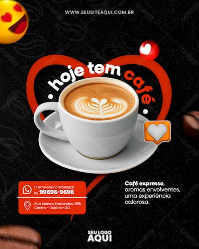 FEED | CAFETERIA | CAFÉ | SOCIAL MEDIA | PSD EDITÁVEL