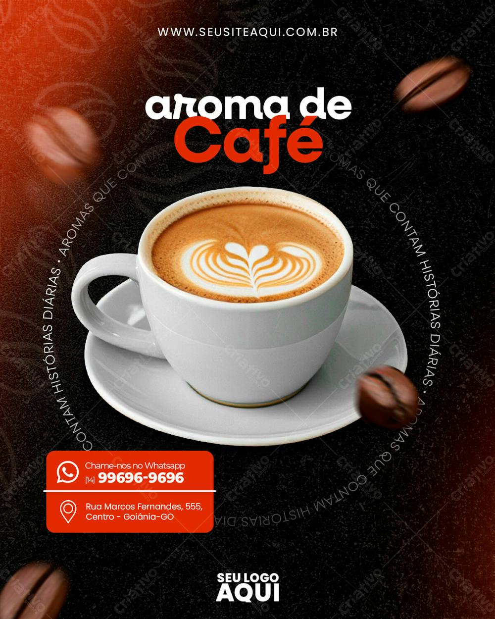 FEED | CAFETERIA | CAFÉ | SOCIAL MEDIA | PSD EDITÁVEL