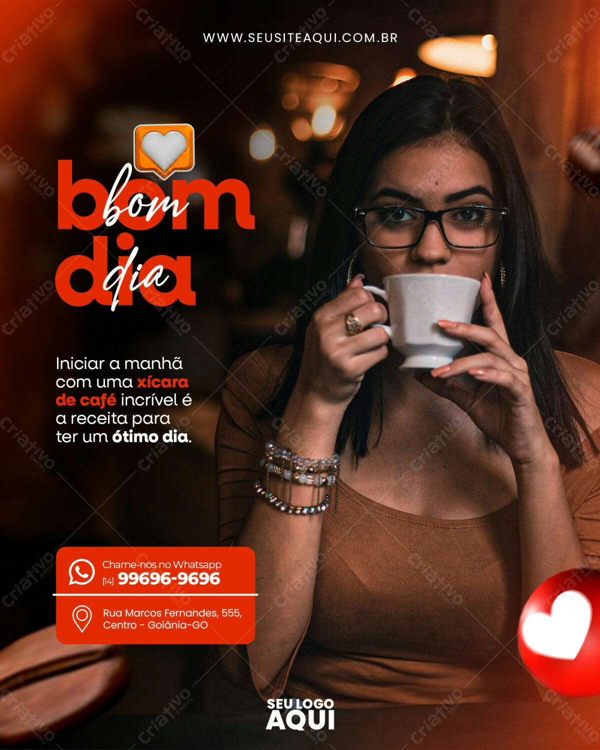 Postagem Instagram Bom Dia PSD Editável