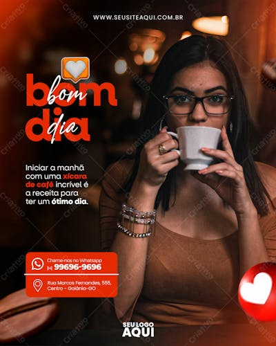FEED | CAFETERIA | CAFÉ | SOCIAL MEDIA | PSD EDITÁVEL