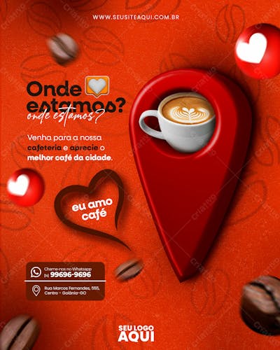 FEED | CAFETERIA | CAFÉ | SOCIAL MEDIA | PSD EDITÁVEL