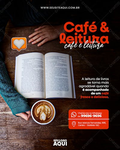 FEED | CAFETERIA | CAFÉ | SOCIAL MEDIA | PSD EDITÁVEL