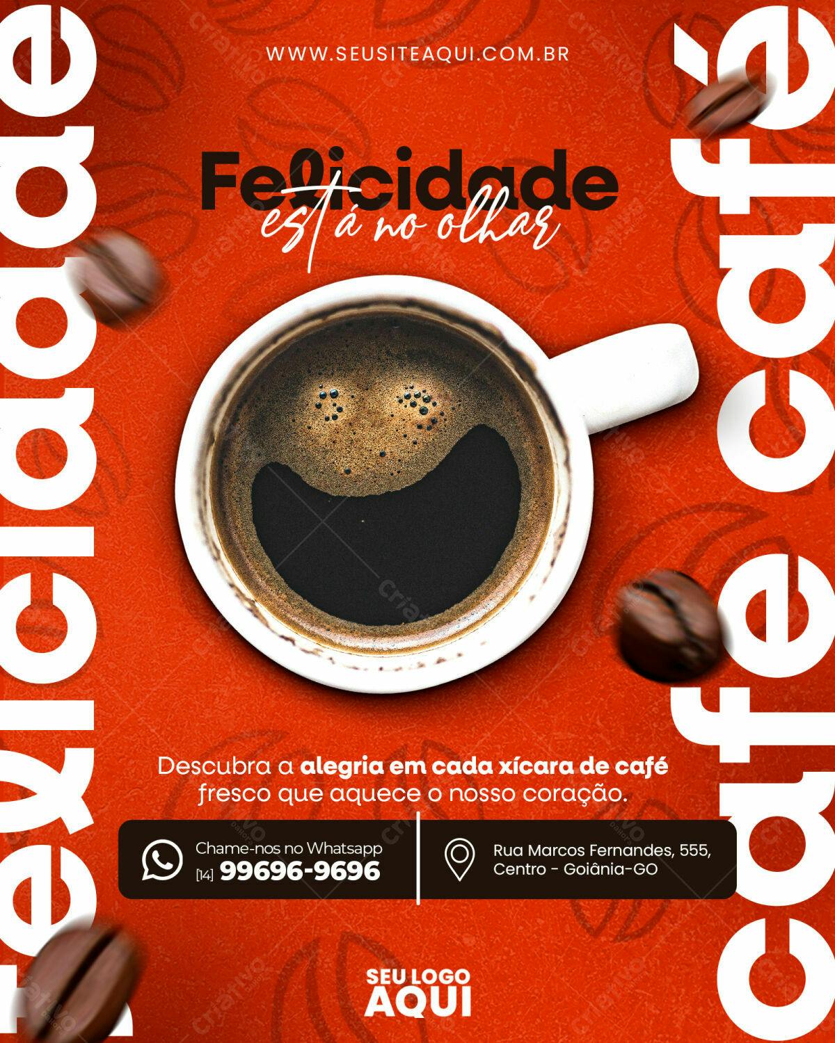 Postagem Instagram Café PSD Editável