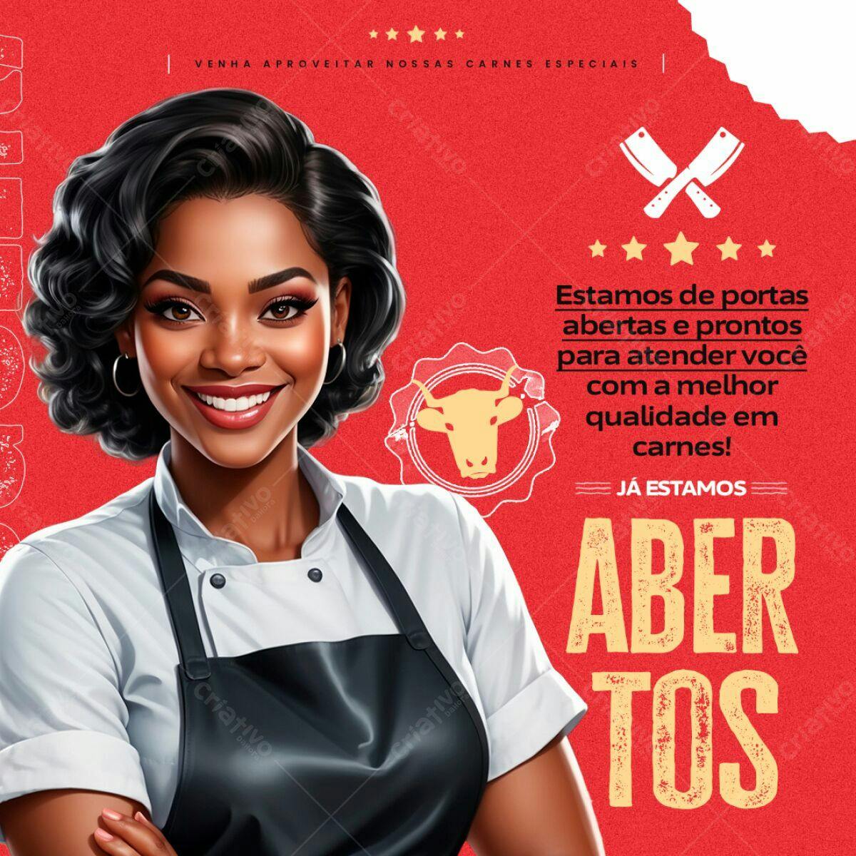 Post para Churrascaria PSD Editável