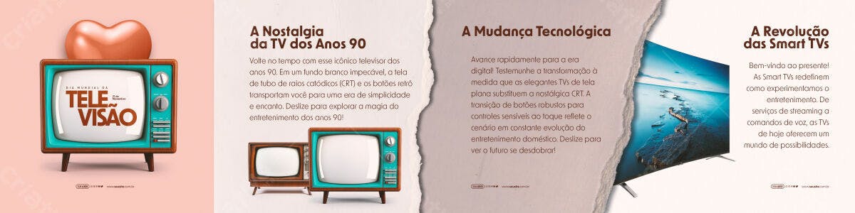 Flyer Dia Mundial da Televisão PSD Editável