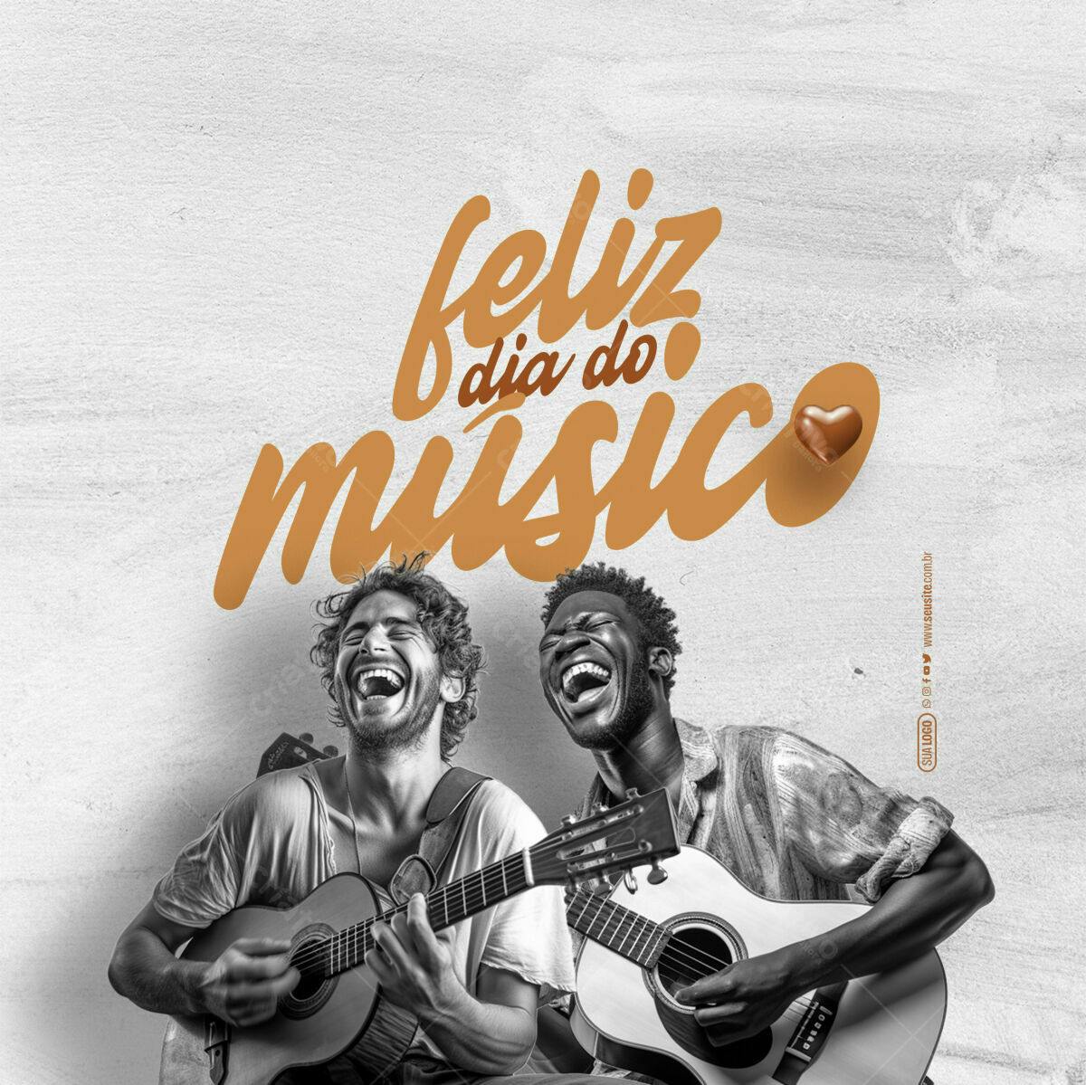 Flyer Dia do Músico PSD Editável