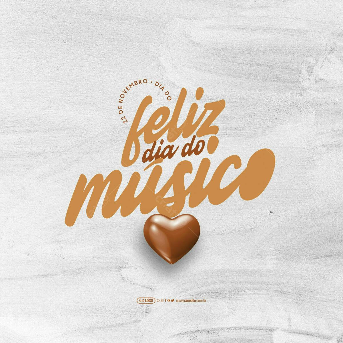 Postagem Dia do Músico PSD Editável
