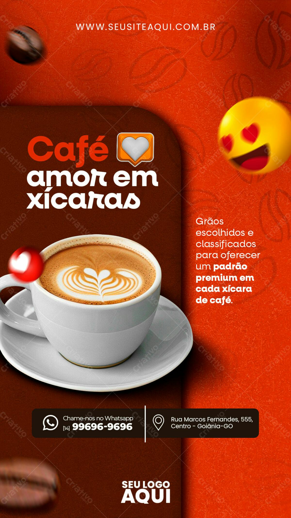 Flyer para Cafeteria PSD Editável