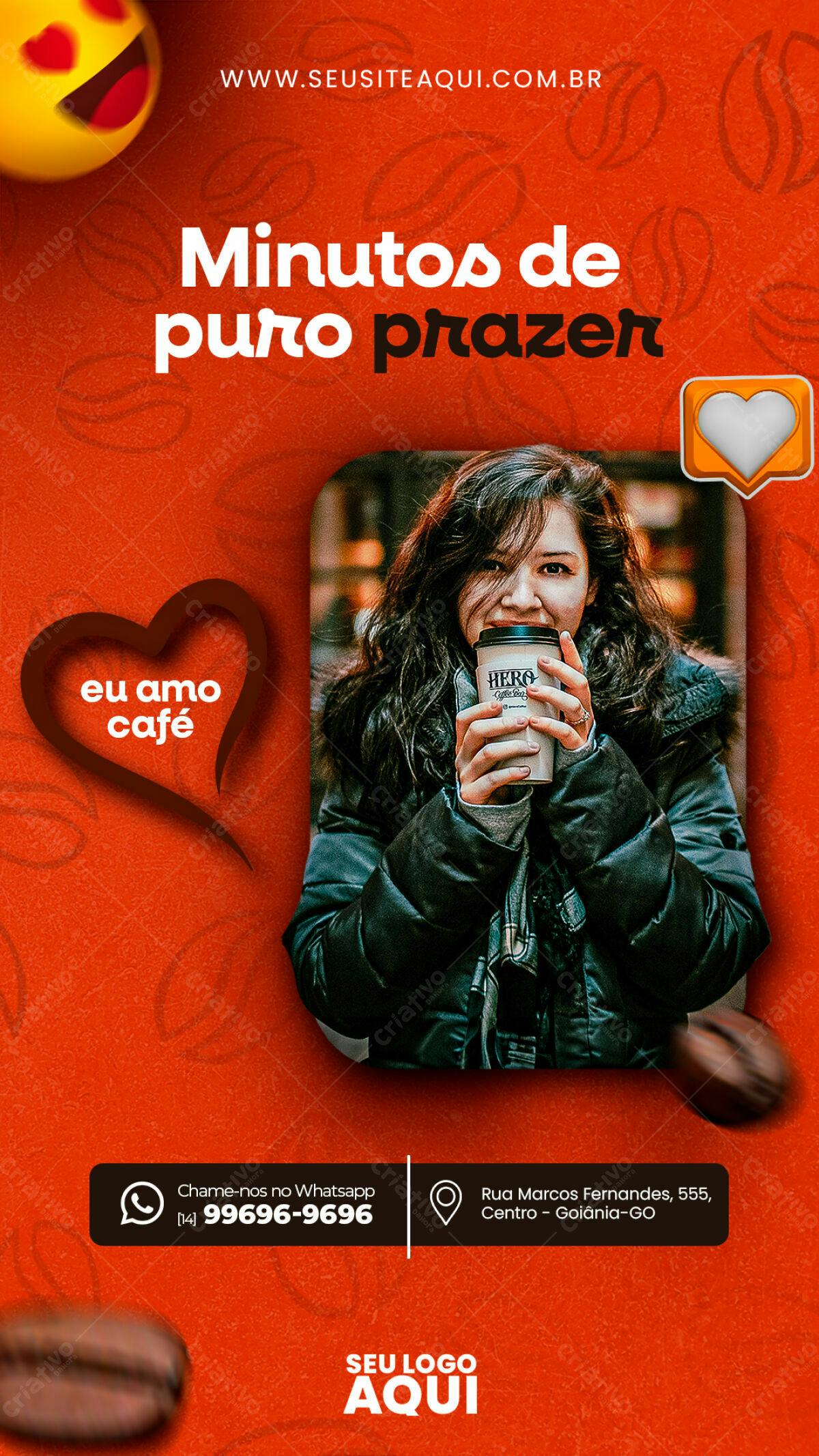 Flyer para Cafeteria PSD Editável