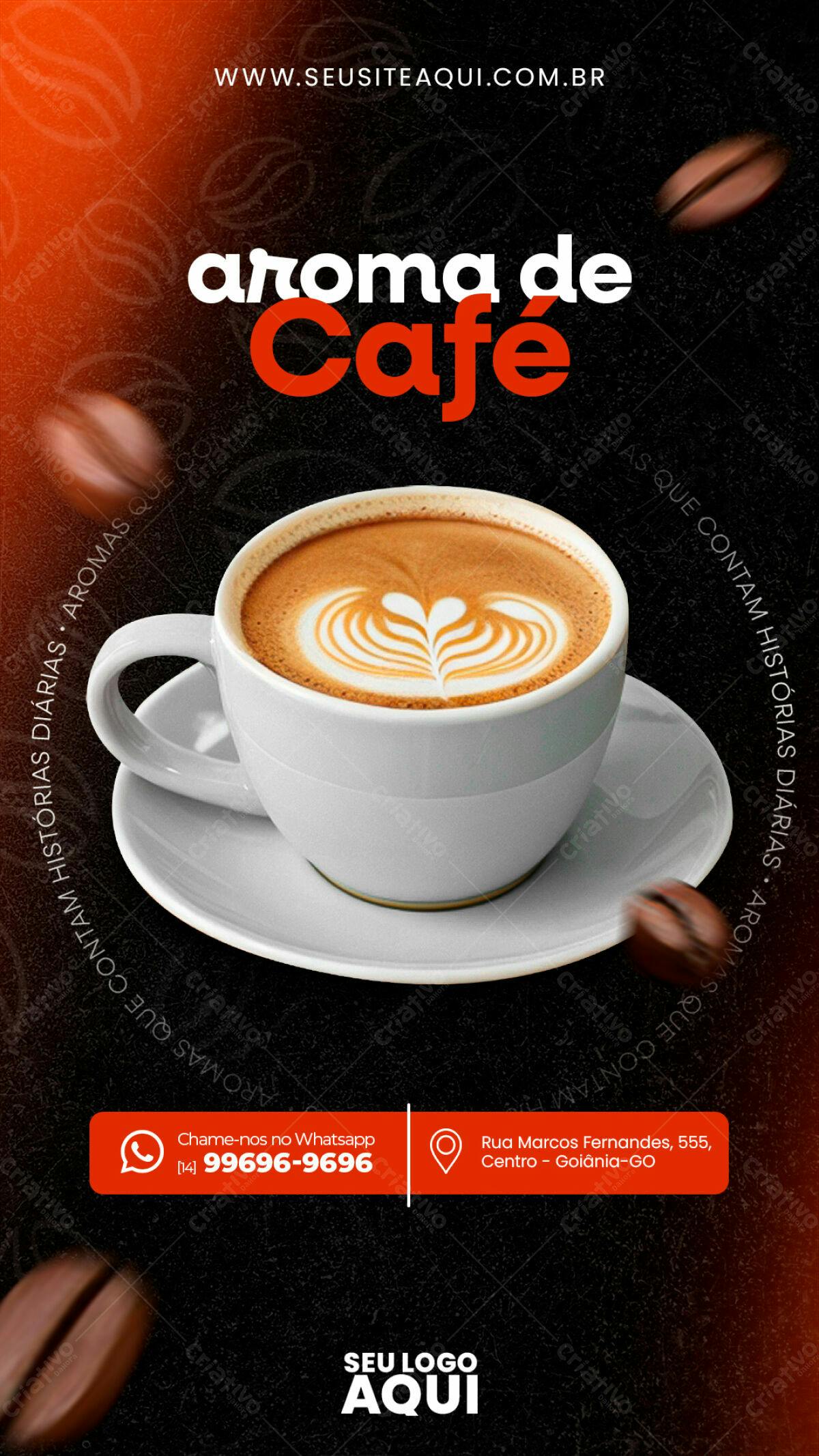 Flyer para Cafeteria PSD Editável