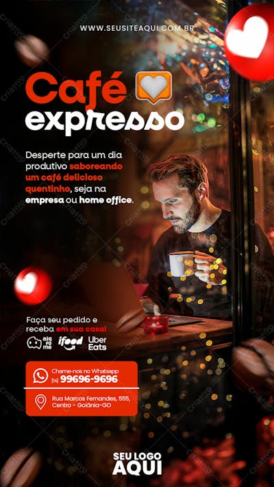 STORY | CAFETERIA | CAFÉ | SOCIAL MEDIA | PSD EDITÁVEL