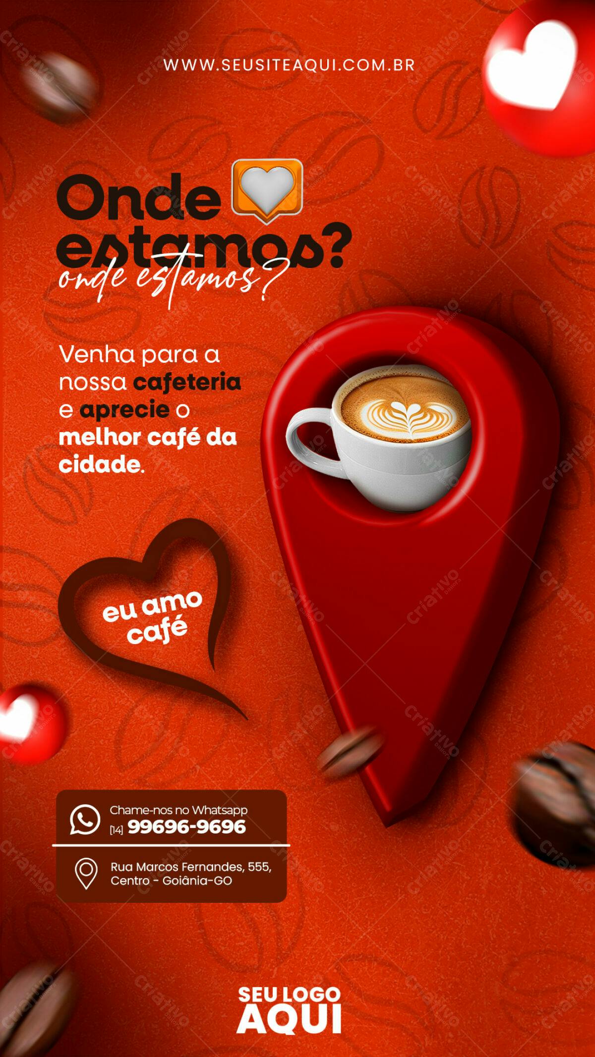 Flyer para Cafeteria PSD Editável