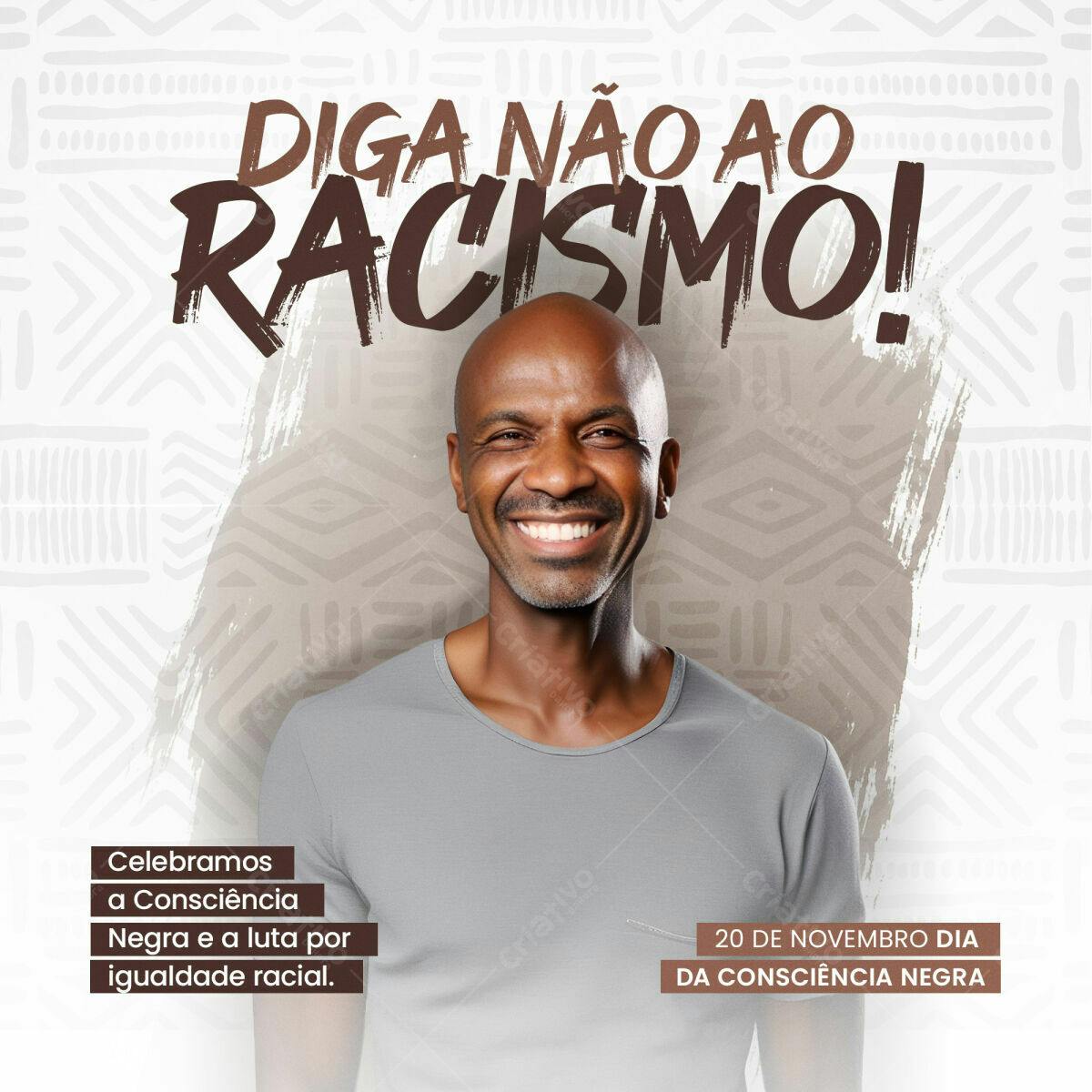 Post para Dia da Consciência Negra PSD Editável