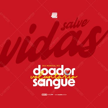 Feed dia do doador voluntário de sangue salve vidas