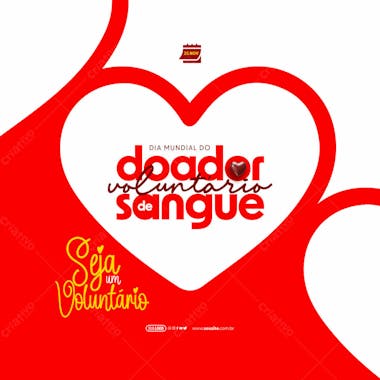 Feed dia do doador voluntário de sangue seja um voluntário