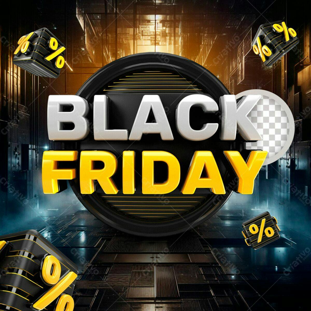 Banner Black Friday PSD Editável