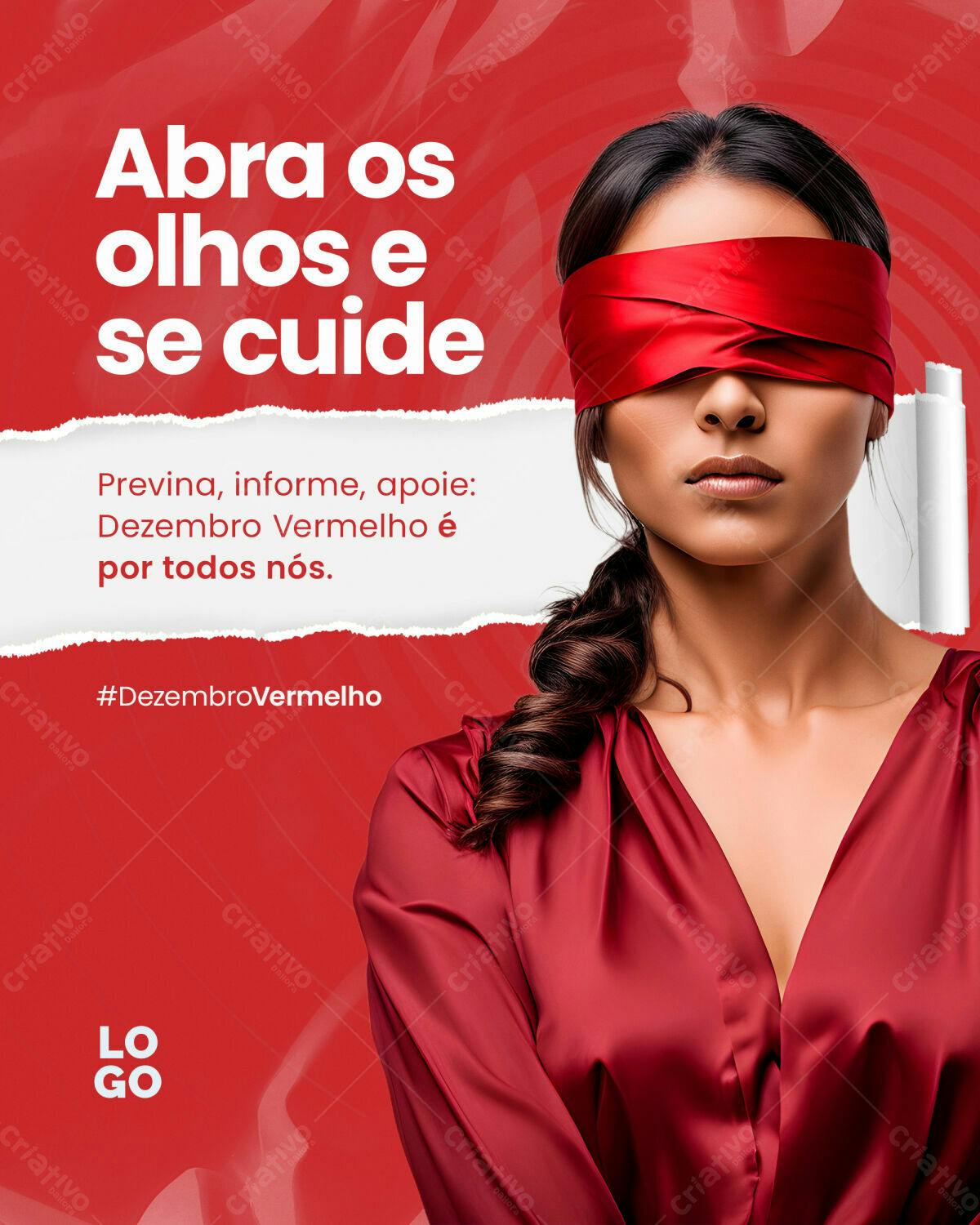 Flyer Dezembro Vermelho PSD Editável