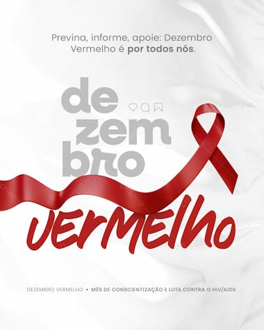 Dezembro vermelho mês de combate contra o hiv/aids 04r
