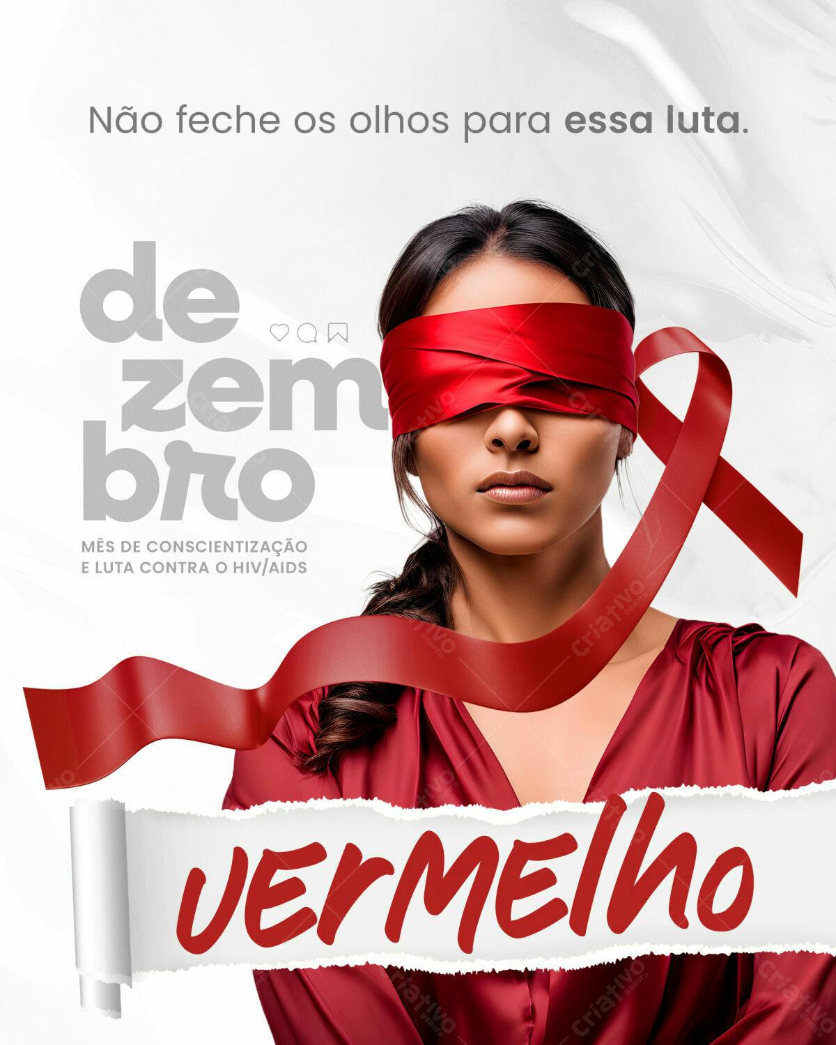 Flyer Dezembro Vermelho PSD Editável