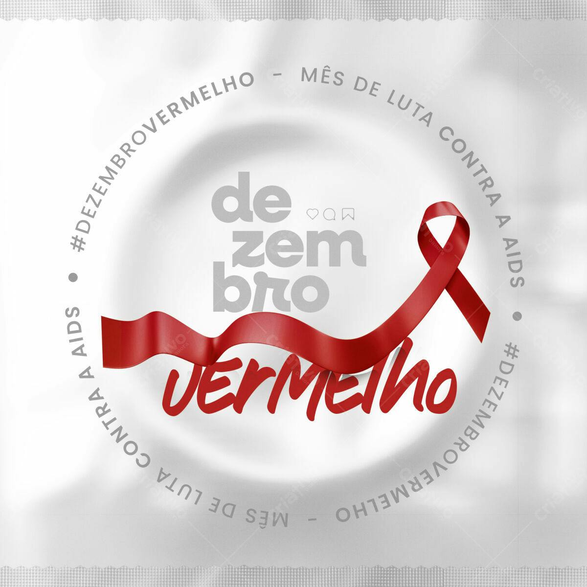 Embalagem para Dezembro Vermelho PSD Editável