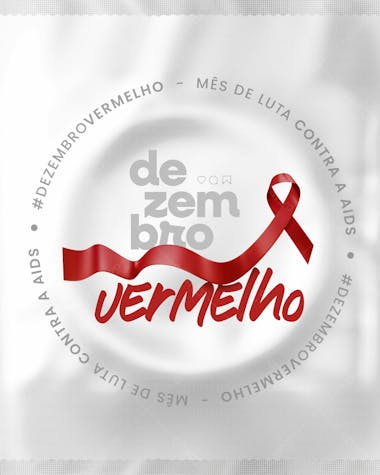 Dezembro vermelho mês de combate contra o hiv/aids 06r