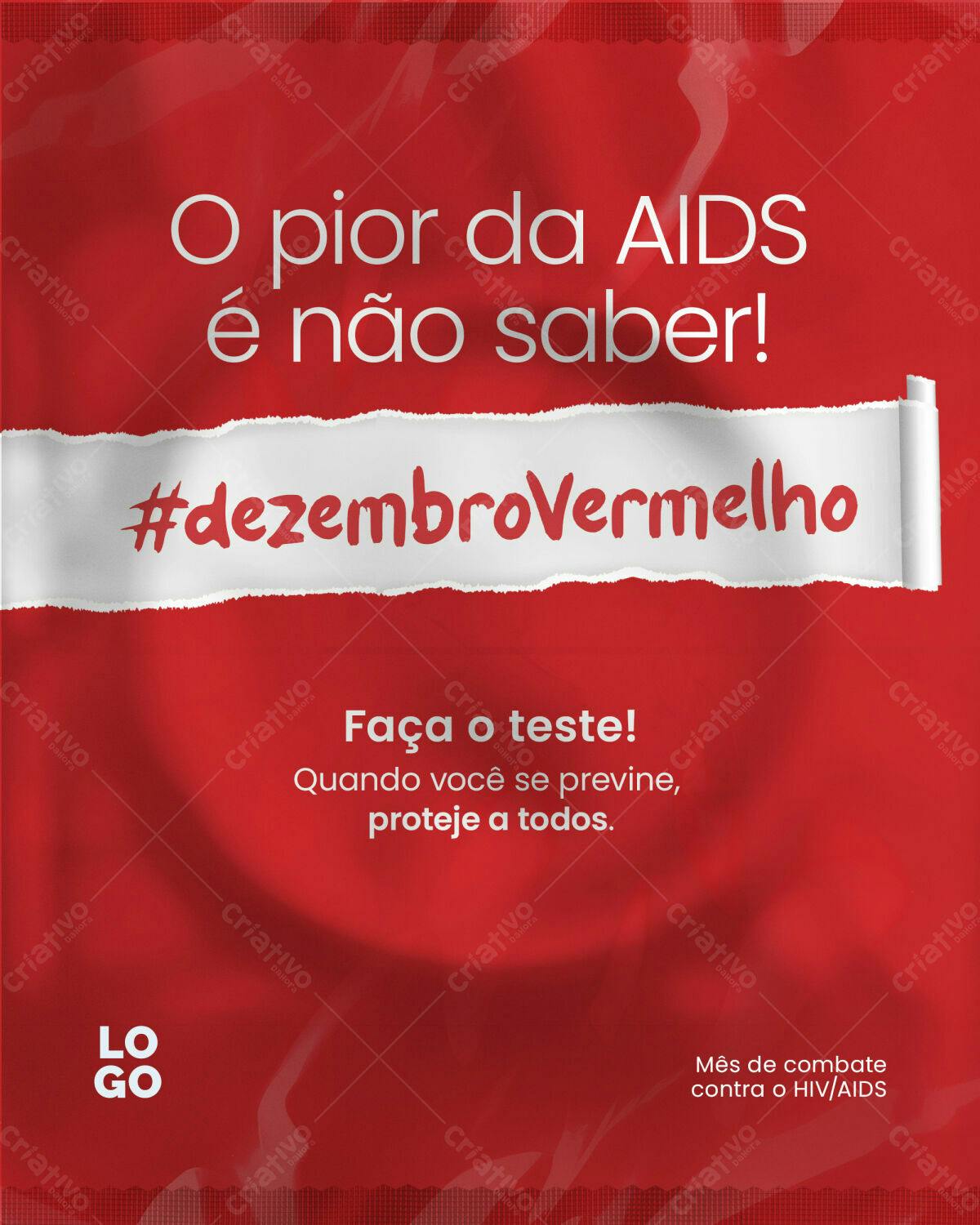 Embalagem Dezembro Vermelho PSD Editável