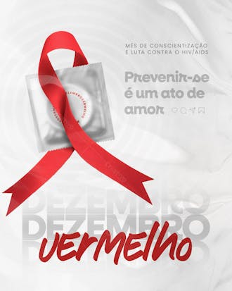 Dezembro vermelho mês de combate contra o hiv/aids 08r