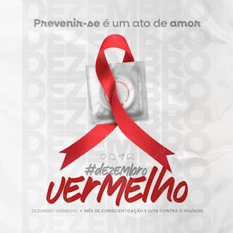 Dezembro vermelho mês de combate contra o hiv/aids 09