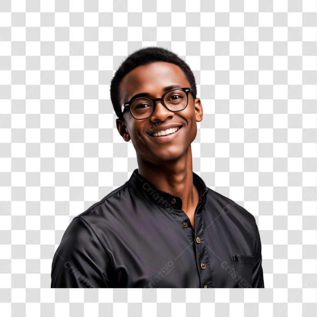 Icone Homem Afrodescendente PNG com fundo transparente