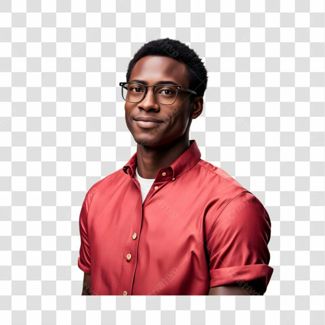 Icone Homem Afrodescendente PNG com fundo transparente