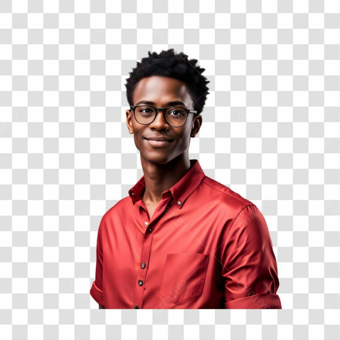 Foto Retrato Homem Negro PNG com fundo transparente