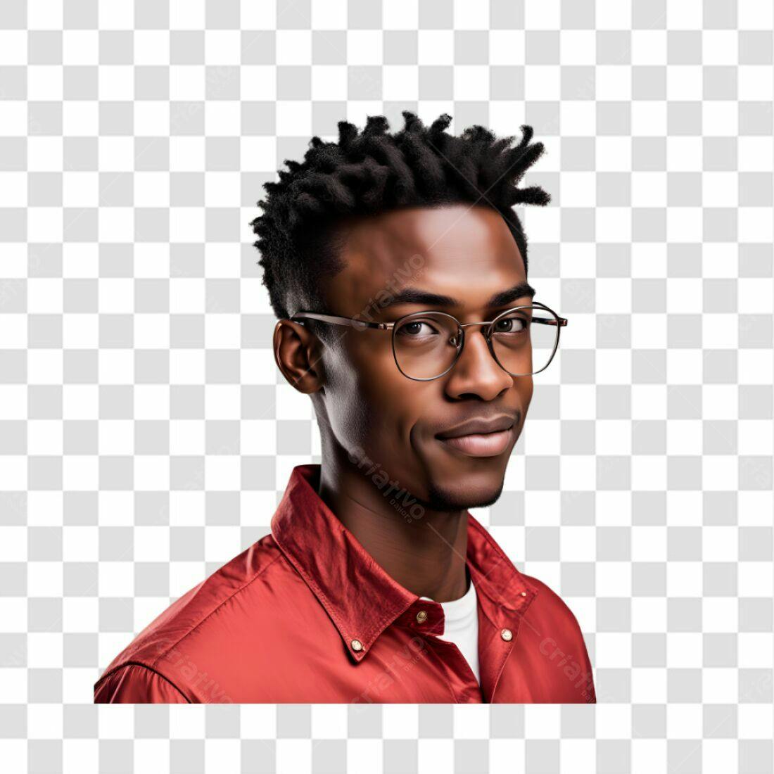 Icone Homem Afro PNG com fundo transparente