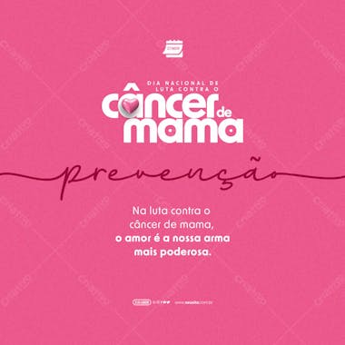 Feed dia nacional de luta contra o câncer de mama o amor é nossa arma poderosa