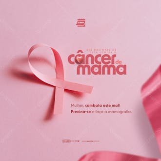 Feed dia nacional de luta contra o câncer de mama combata este mal