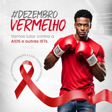 Dezembro vermelho mês de combate contra o hiv/aids 11