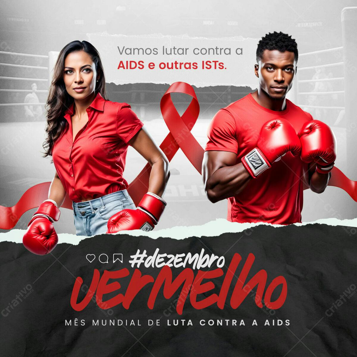 Flyer Dezembro Vermelho PSD Editável