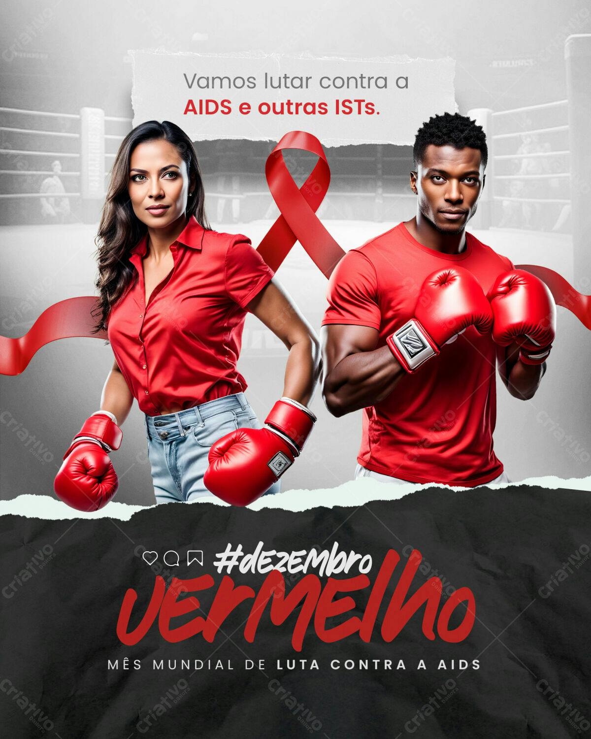 Flyer Dezembro Vermelho PSD Editável