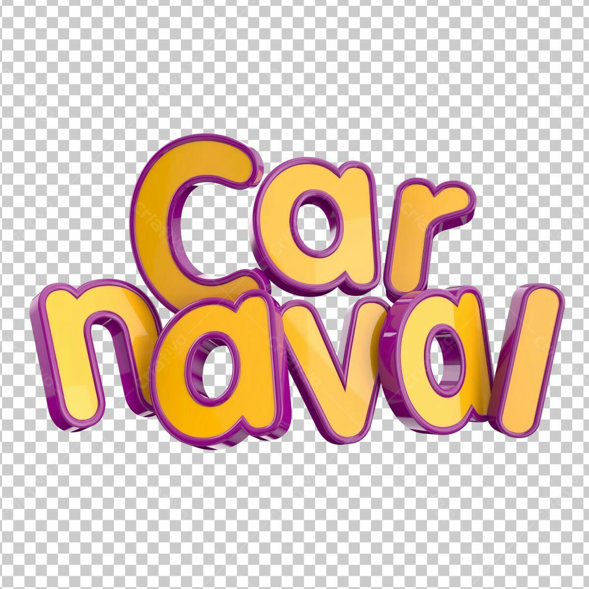 Título para Carnaval PSD Editável