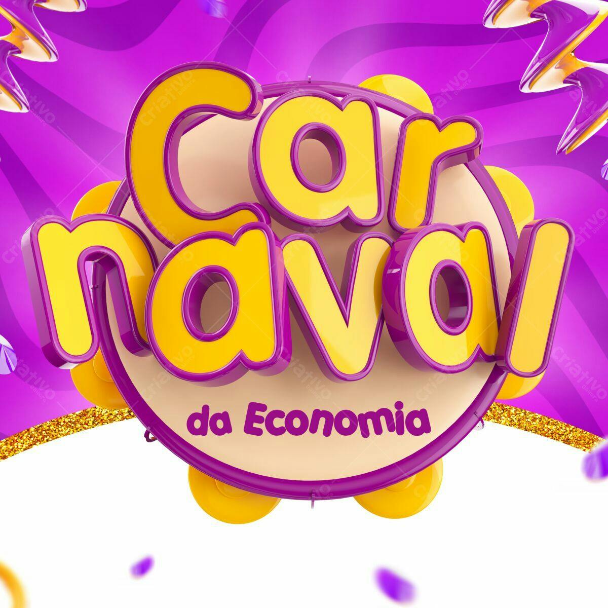 Flyer para Carnaval da Economia PSD Editável