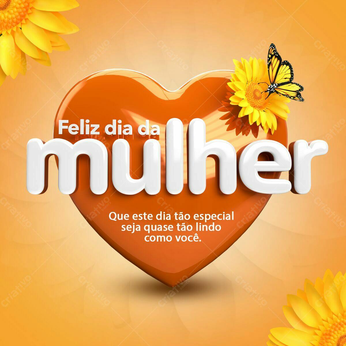 Imagem Dia Internacional da Mulher PSD Editável