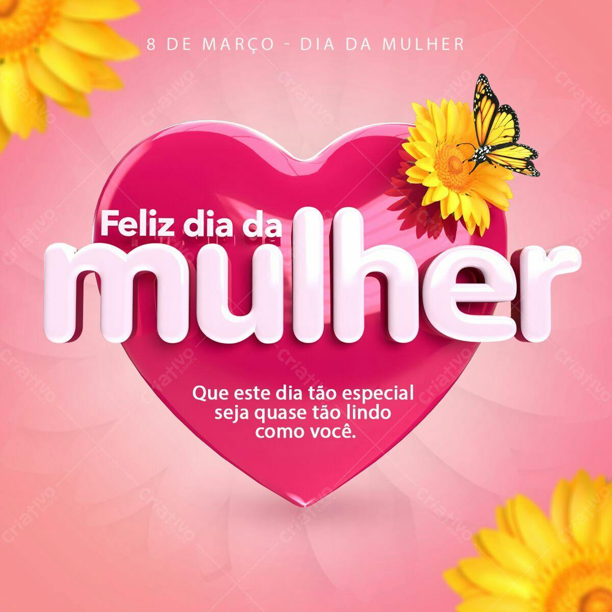 Postagem Dia da Mulher PSD Editável