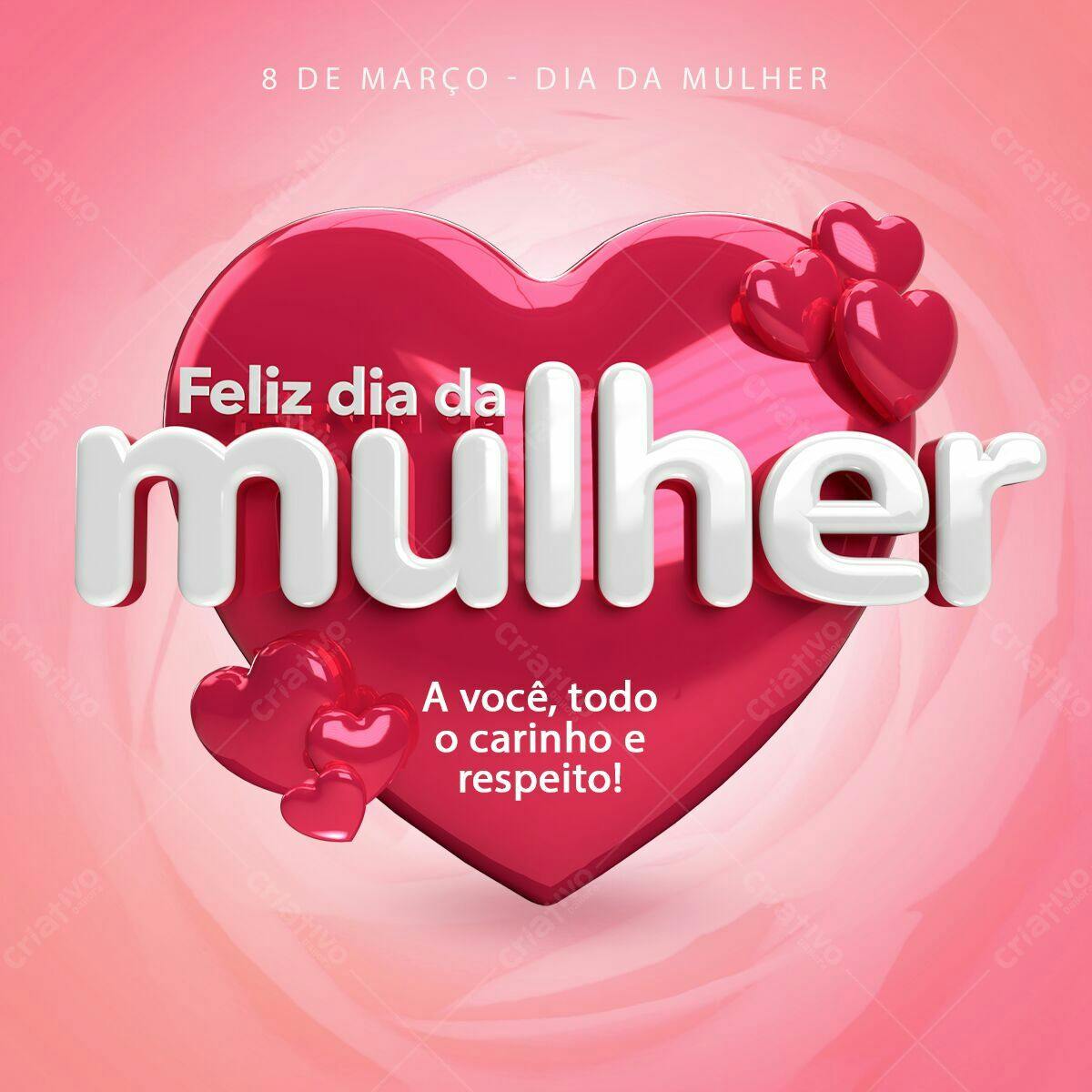 Postagem Dia da Mulher PSD Editável