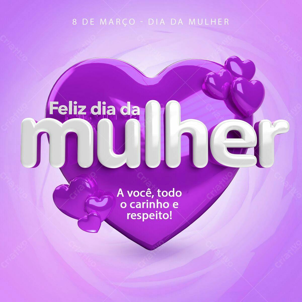 Postagem Dia da Mulher PSD Editável