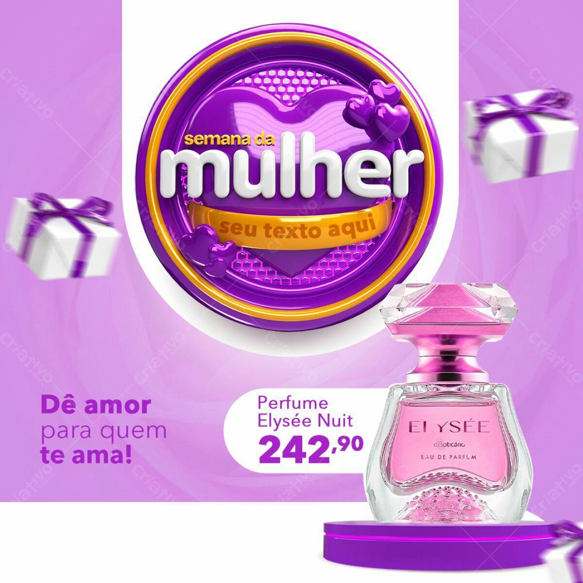 Banner Dia da Mulher PSD Editável